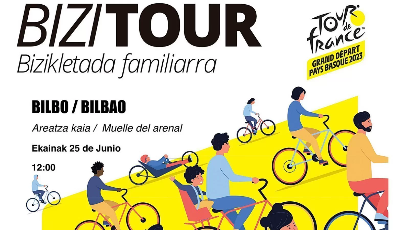 Bilbao adelantará la llegada del Tour con una bicicletada popular este próximo domingo