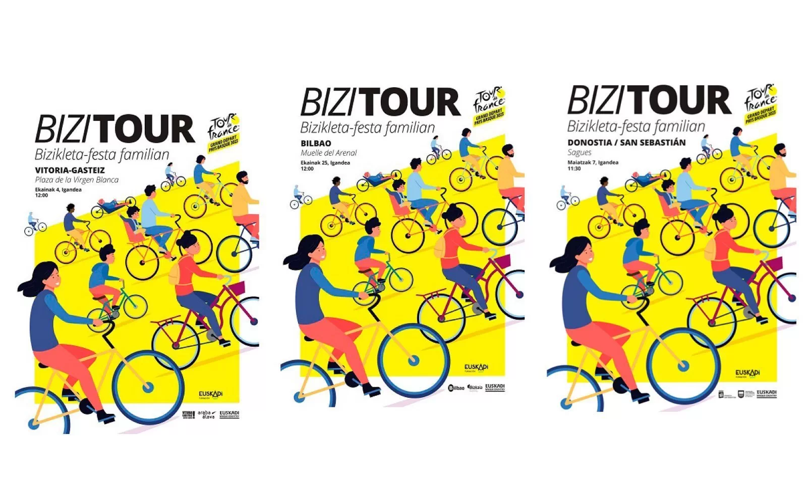 BIZITOUR: La fiesta del Tour de Francia se vivirá en las capitales vascas