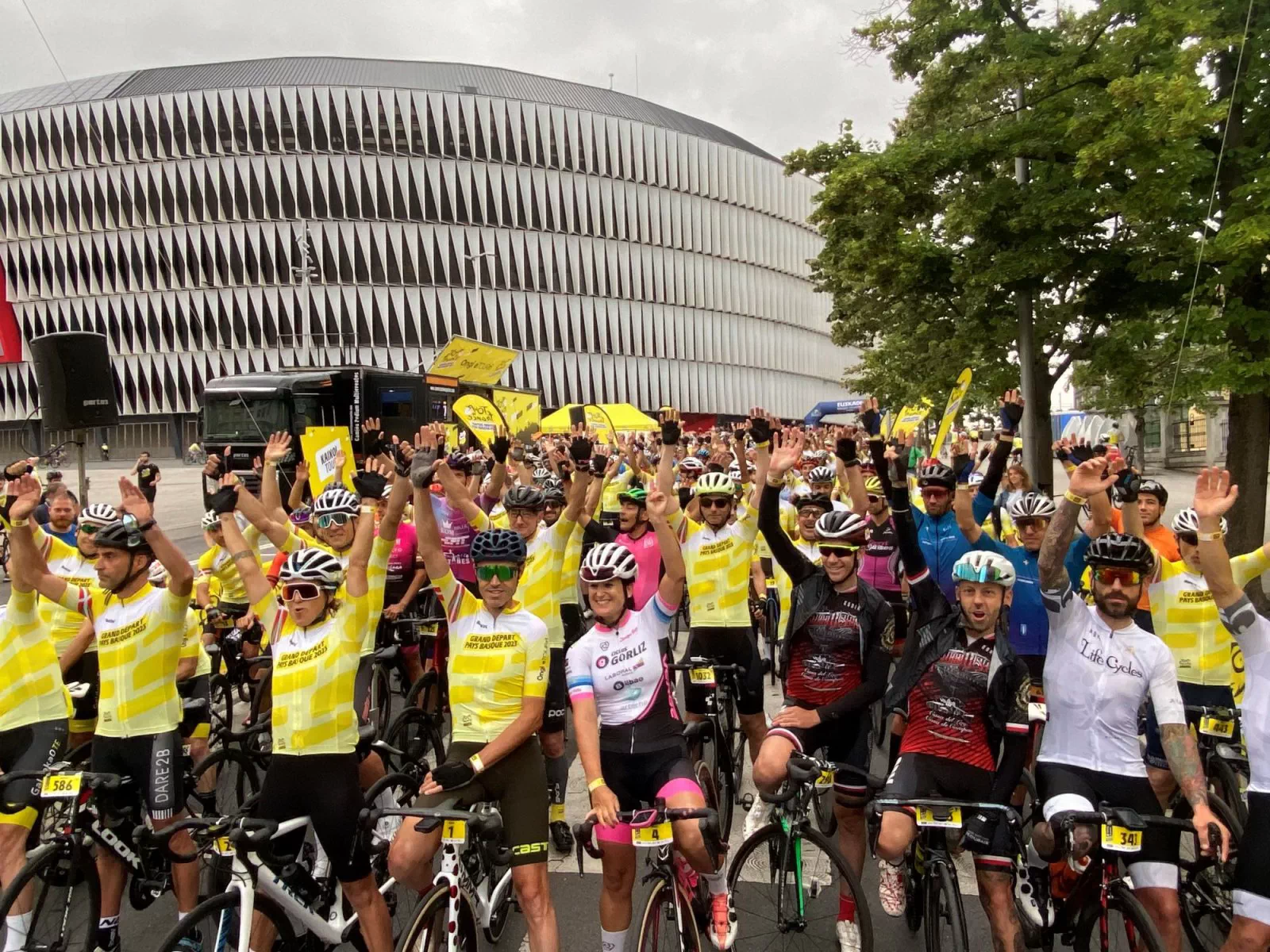 Bizkaia se vuelca en la fiesta de la bici, previa a la etapa inaugural del Tour de Francia 2023