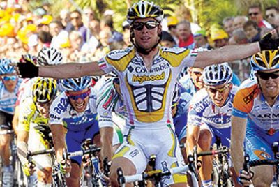Cavendish logra la victoria al sprint