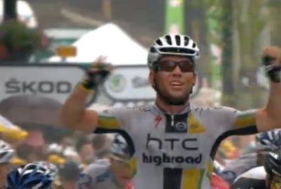 Tour de Francia: Mark Cavendish gana bajo el diluvio