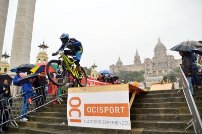 Cédric Gracia gana el descenso urbano de Montjuic