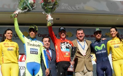 Chris Froome supera a Contador y gana en Andalucía