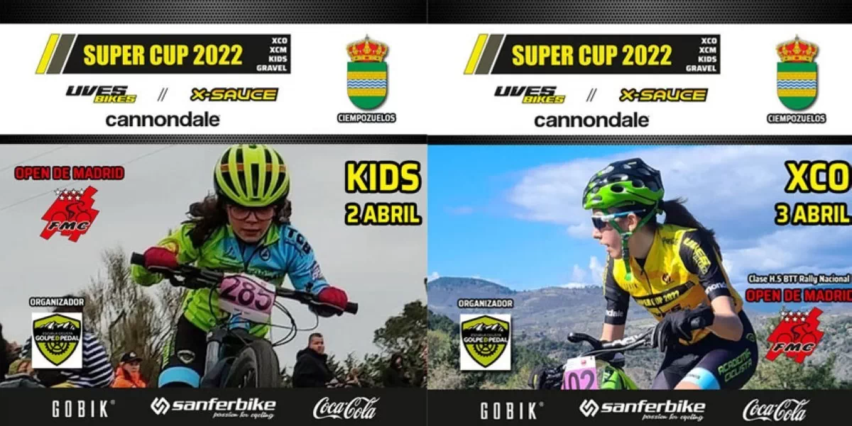 Ciempozuelos será el epicentro de la Super Cup Kids y XCO los días 2 y 3 de Abril