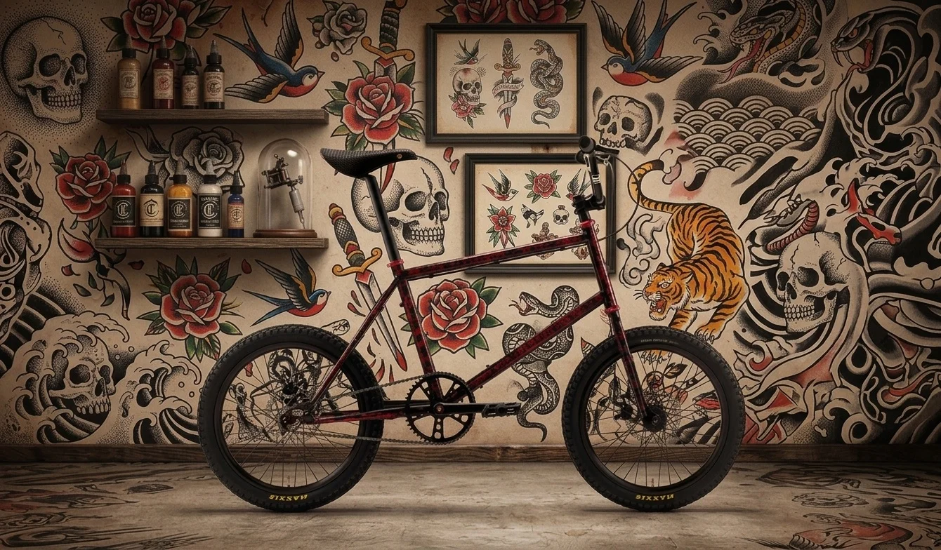 Cinelli Tutto Mini x Mike Giant la bicicleta de edición limitada inspirada en la cultura del tatuaje
