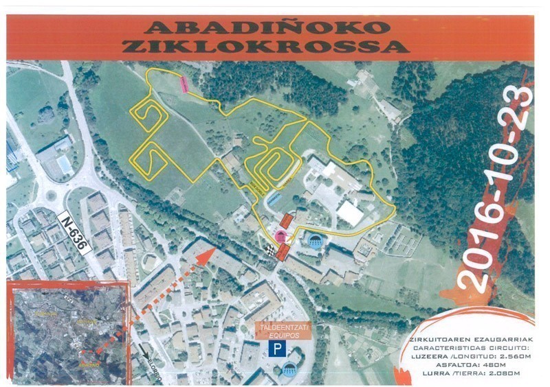 Circuito y horarios ciclocross de Abadiño 2016