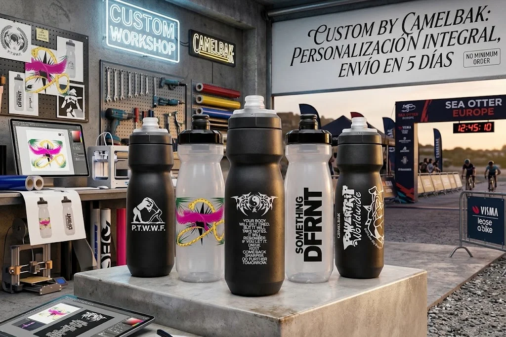 Cómo personalizar los bidones Podium y botellas Thrive de CamelBak para tu club o tienda