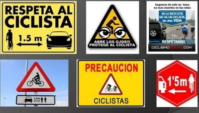 Concentración el 12 de Octubre por el respeto a los ciclistas