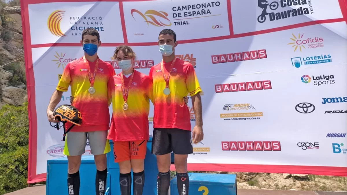 Conejos, Sáenz de Ormijana y Barón, campeones de España de trial 2021