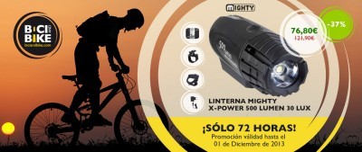 Consigue la linterna Mighty x-Power 500 por solo 76,8 euros