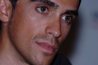 Alberto Contador, contento con el recorrido del Tour 2010