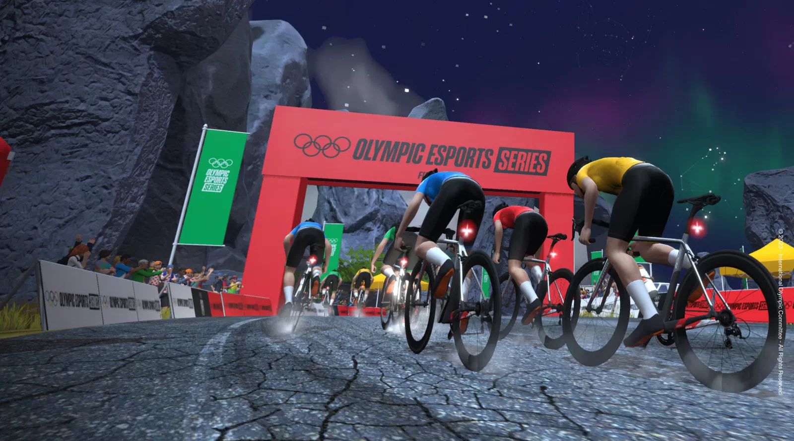 Corredores y formatos de carrera confirmados para la final de ciclismo de la Olympic Esports Series 2023 en Zwift