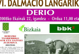 El VI. Memorial Dalmacio Langarika se celebra este domingo 22