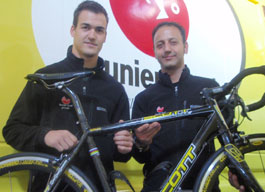 Dani Sordo afina su preparación con la bicicleta SCOTT del Saunier Duval-Prodir