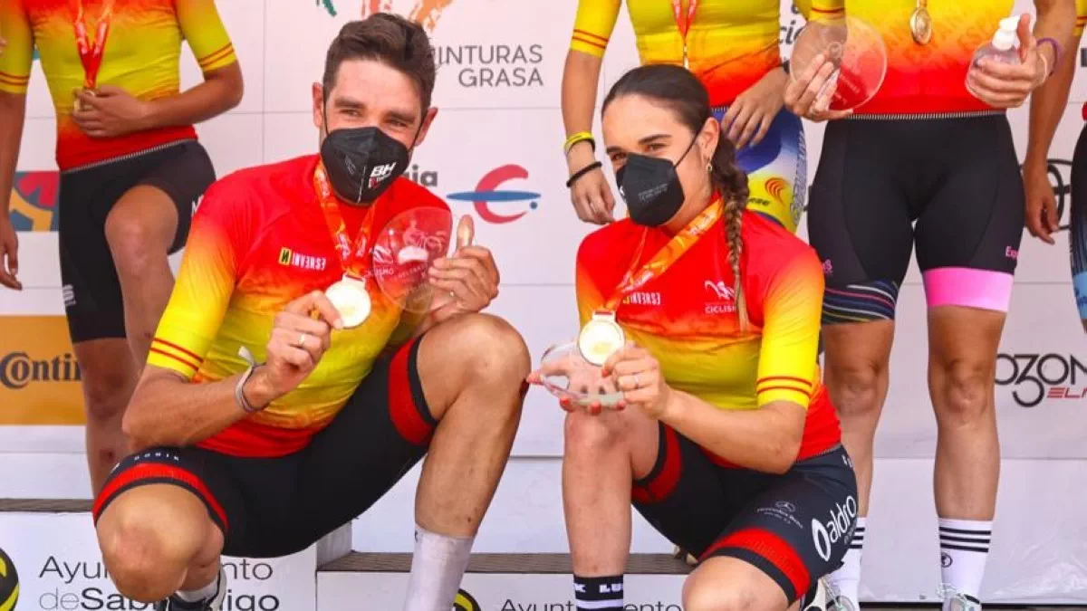 David Valero y Rocío García renuevan como campeones de España de MTB XCO