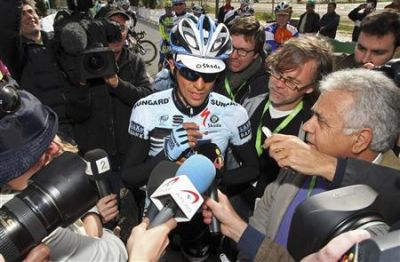 Alberto Contador tercero en la etapa reina en el Algarve