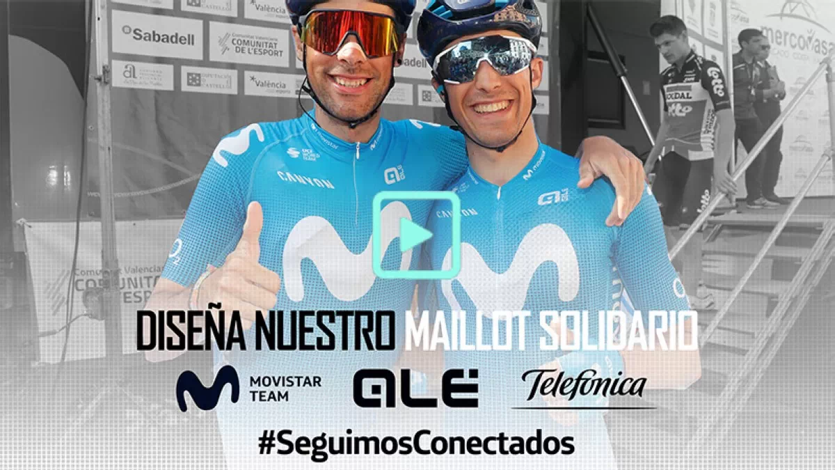 Diseña el maillot solidario que lucirá Movistar Team en su vuelta a la competición