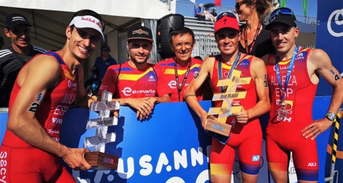 Doble podio en el Campeonato del Mundo de triatlón con Mario Mola y Javier Gómez Noya