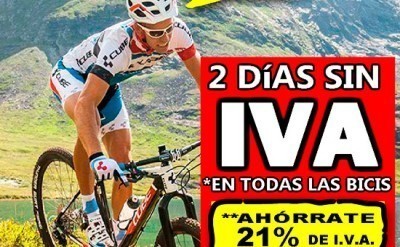 Dos días sin IVA en Bicicletas Pasaje