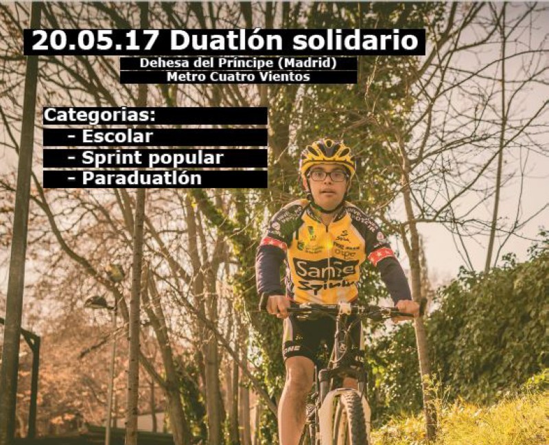 Down Madrid y Challenge organizan el duatlón y paraduatlón solidario