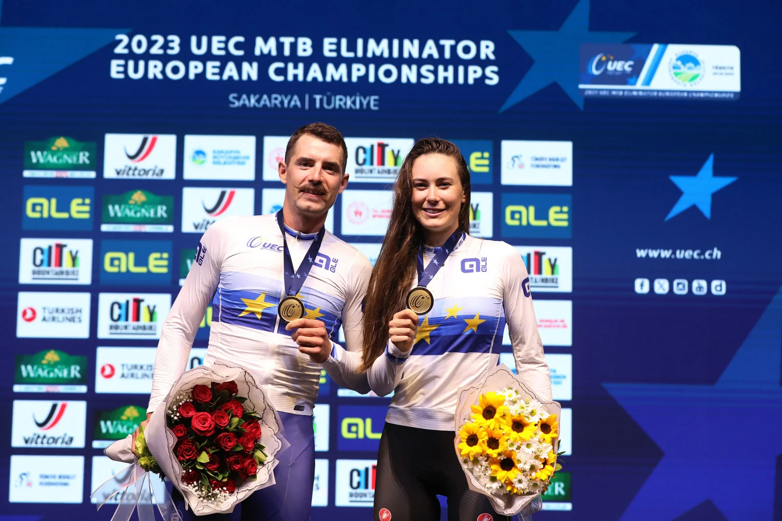 Edo Molnar y Gaia Tormena se coronan campeones europeos de Mountain Bike XCE de la UEC