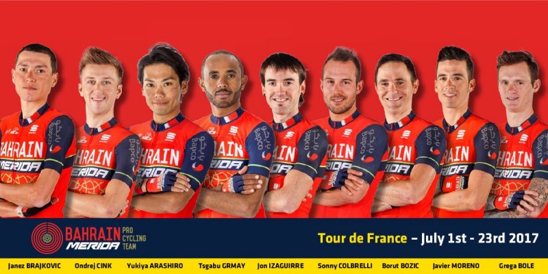 El Bahrain-Merida ya tiene equipo para debutar en el Tour de Francia