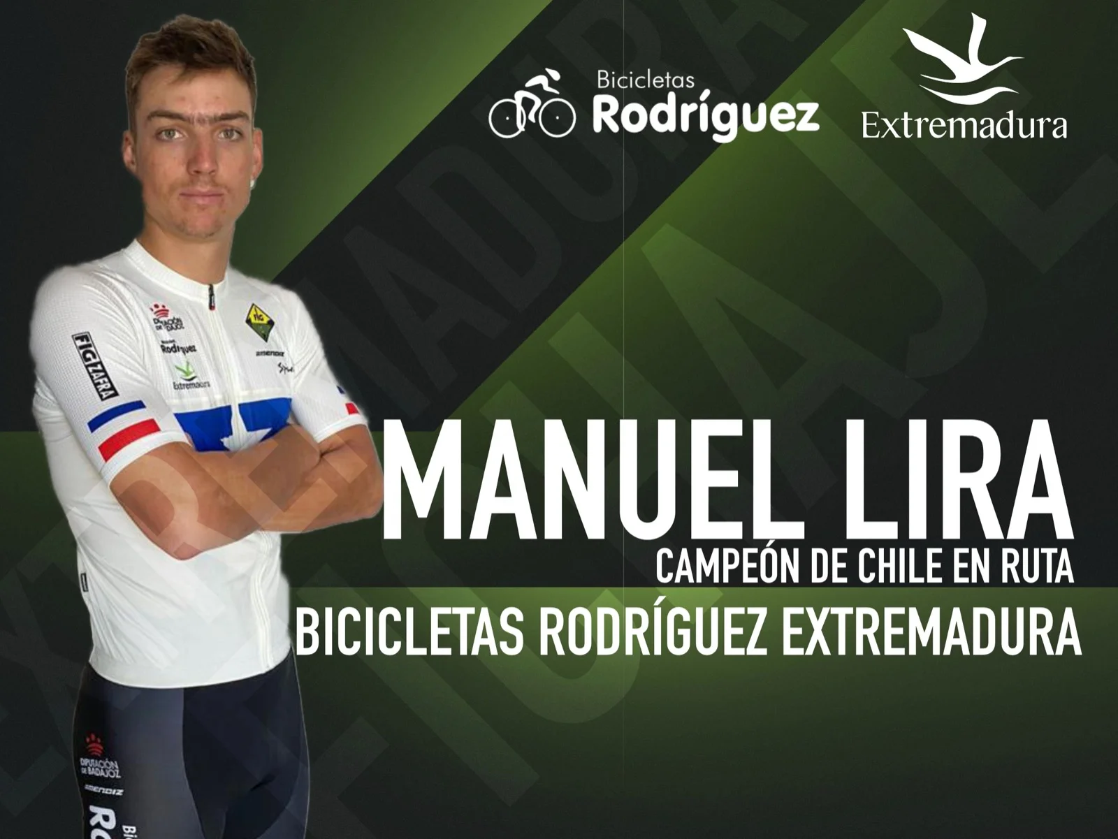 El Campeón nacional élite chileno Manuel José Lira Eguiguren ficha por el Bicicletas Rodríguez Extremadura