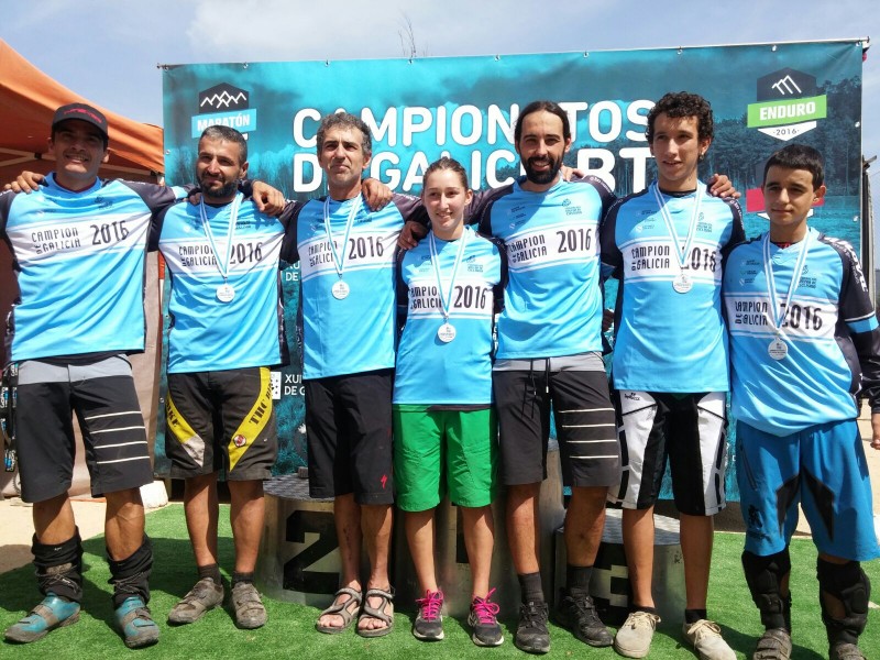 El Campeonato gallego de Enduro celebrado en Moaña