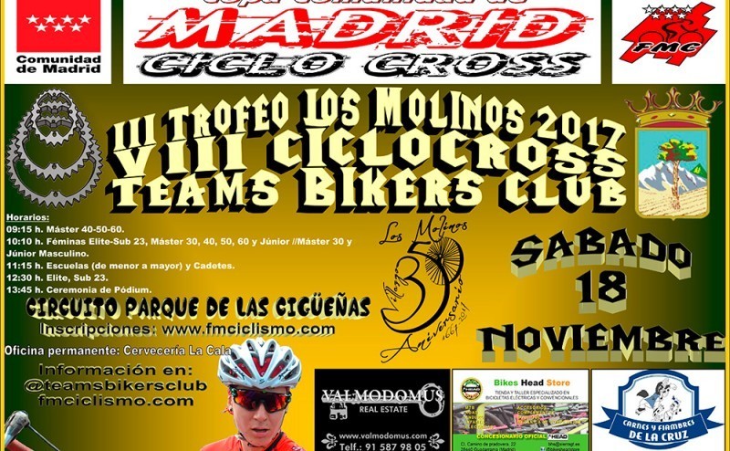 El ciclocross de Los Molinos alcanza su tercera edición este próximo sábado