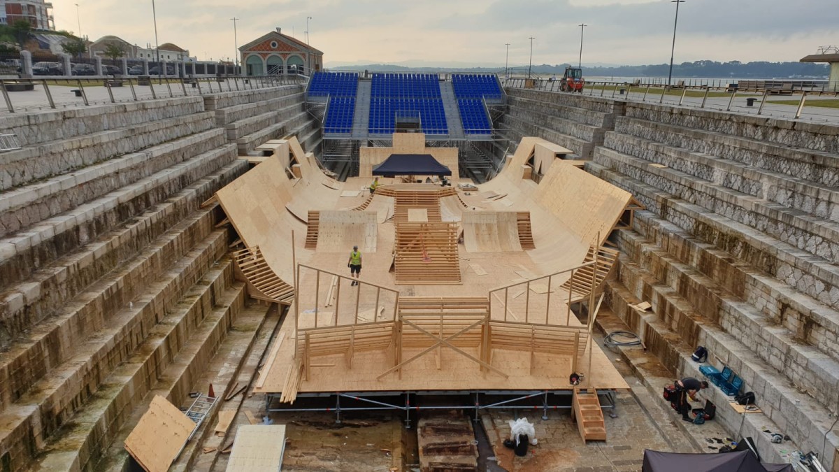 El Dique de Gamazo ya está casi preparado para Red Bull Shipyard de BMX