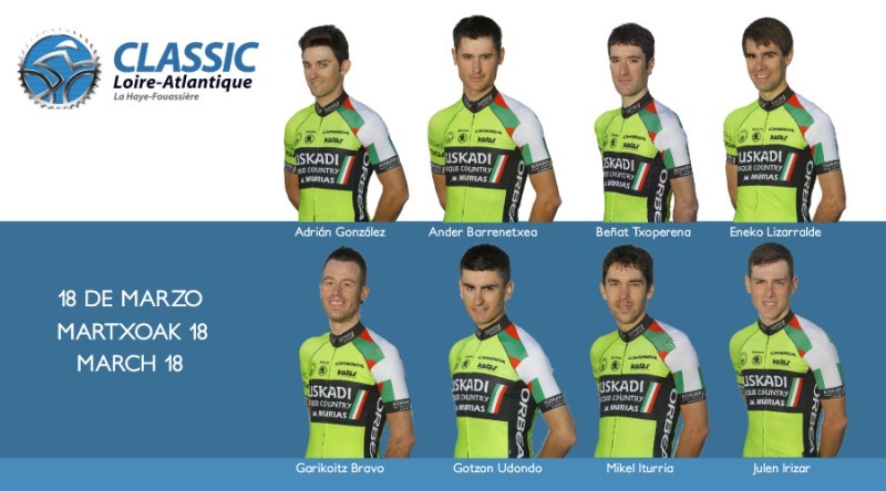 El Euskadi Basque Country - Murias Taldea en la  Classic Loire – Atlantique