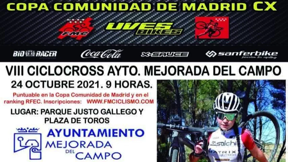 El Gran Premio de Ciclocross Ayuntamiento de Mejorada del Campo vuelve este domingo