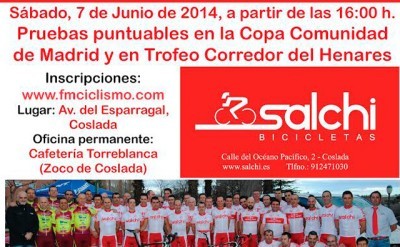 El mejor ciclismo madrileño llega a Coslada