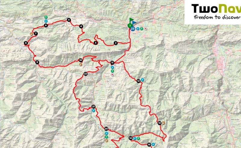 El recorrido de los 10.000 del Soplao con TwoNav