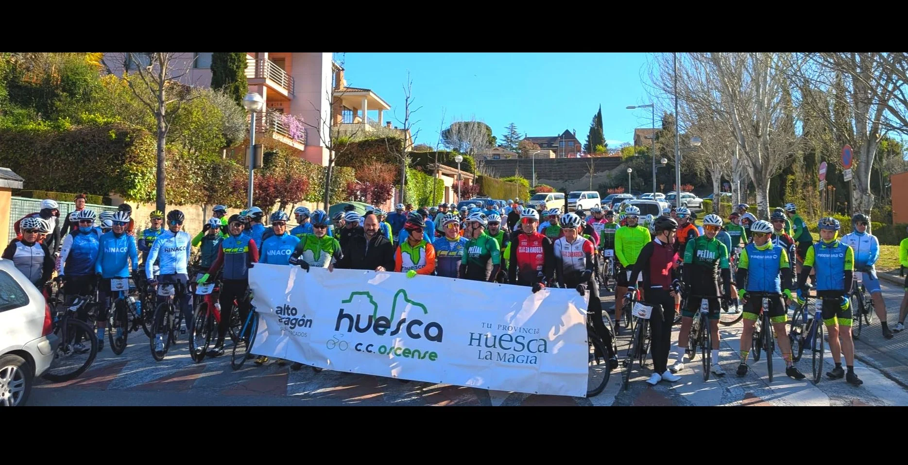 El Somontano consolida -Tu Reto Huesca La Magia- con 120 ciclistas