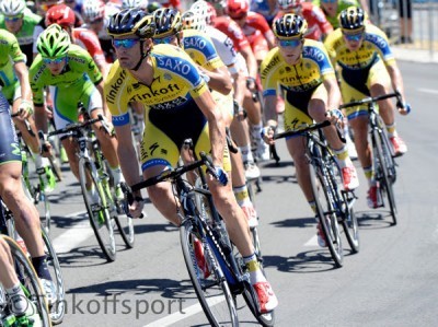 El Tinkoff-Saxo preparado para el Tour de Dubai