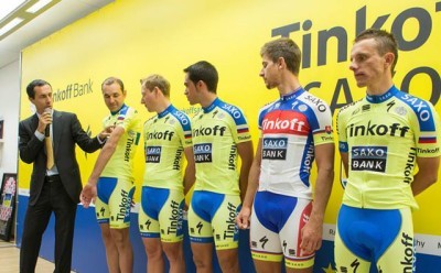 El Tinkoff-Saxo presentó sus colores en Rusia