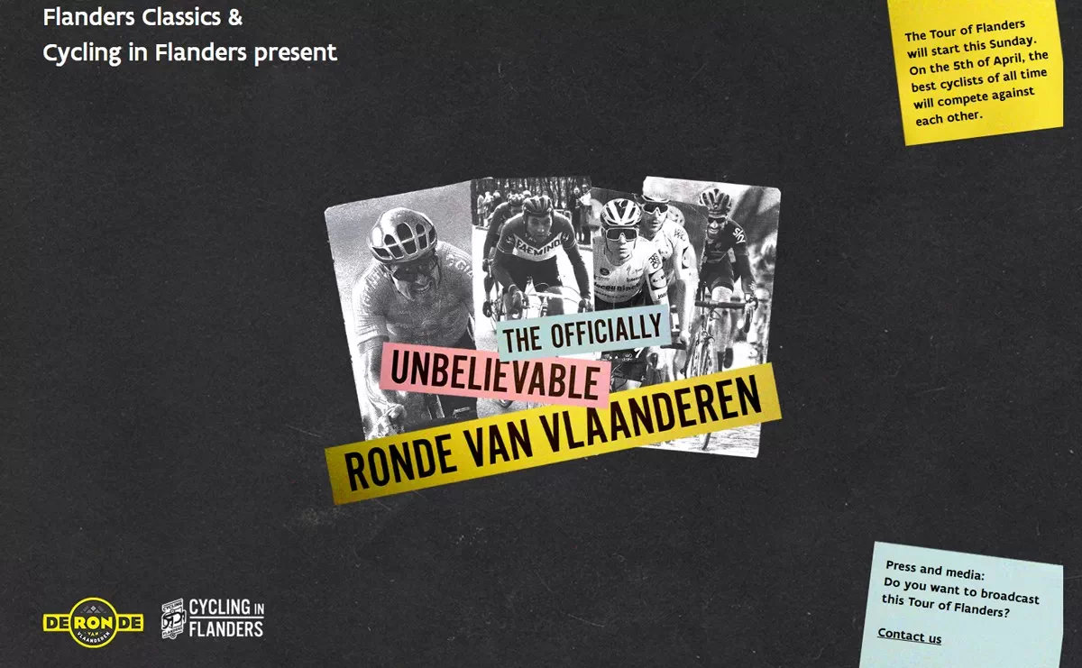 El Tour de Flanders se celebra este domingo de forma virtual