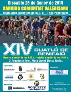 El XIV Duatlón de Benifaió, segunda prueba de la temporada