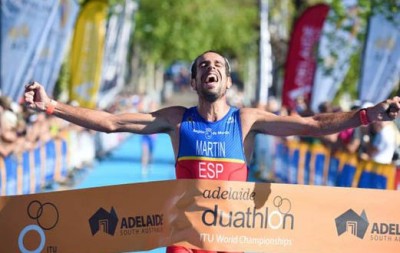 Emilio Martín  campeón del Mundo de Duatlón en Adelaida