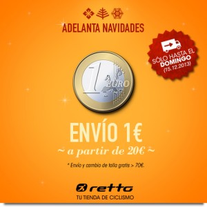 Envío por solo 1 euro en Retto.com