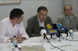 Fernando Escartín en la presentación de las rutas BTT del Somontano