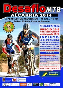 Este domingo el Desafío MTB Alcarria 2014