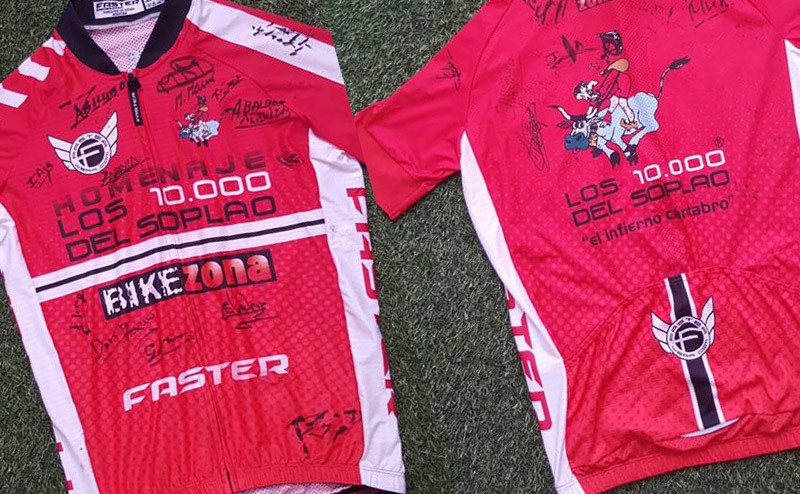 FasterWear sortea el maillot fimado conmemorativo de los 10000 del Soplao