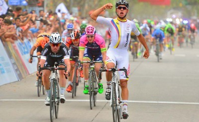 Gaviria supera a Cavendish y es líder en San Luis