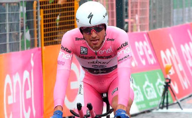 Giro 2016: Roglic gana la crono y Brambilla resiste vestido de rosa