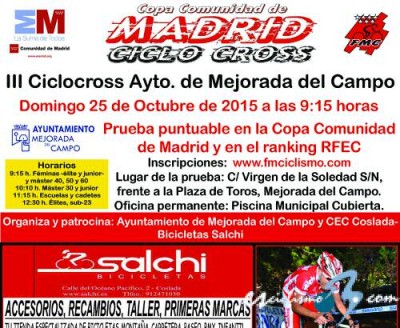 Hernández se impone en el ciclocross en Mejorada