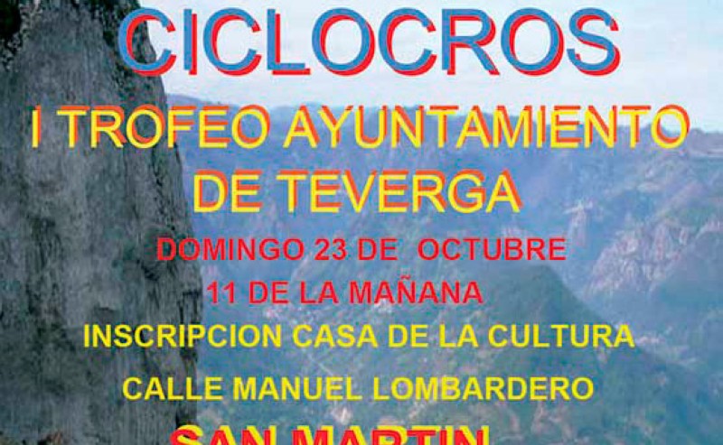 Horarios ciclocross Teverga, tercera de la Copa de Asturias