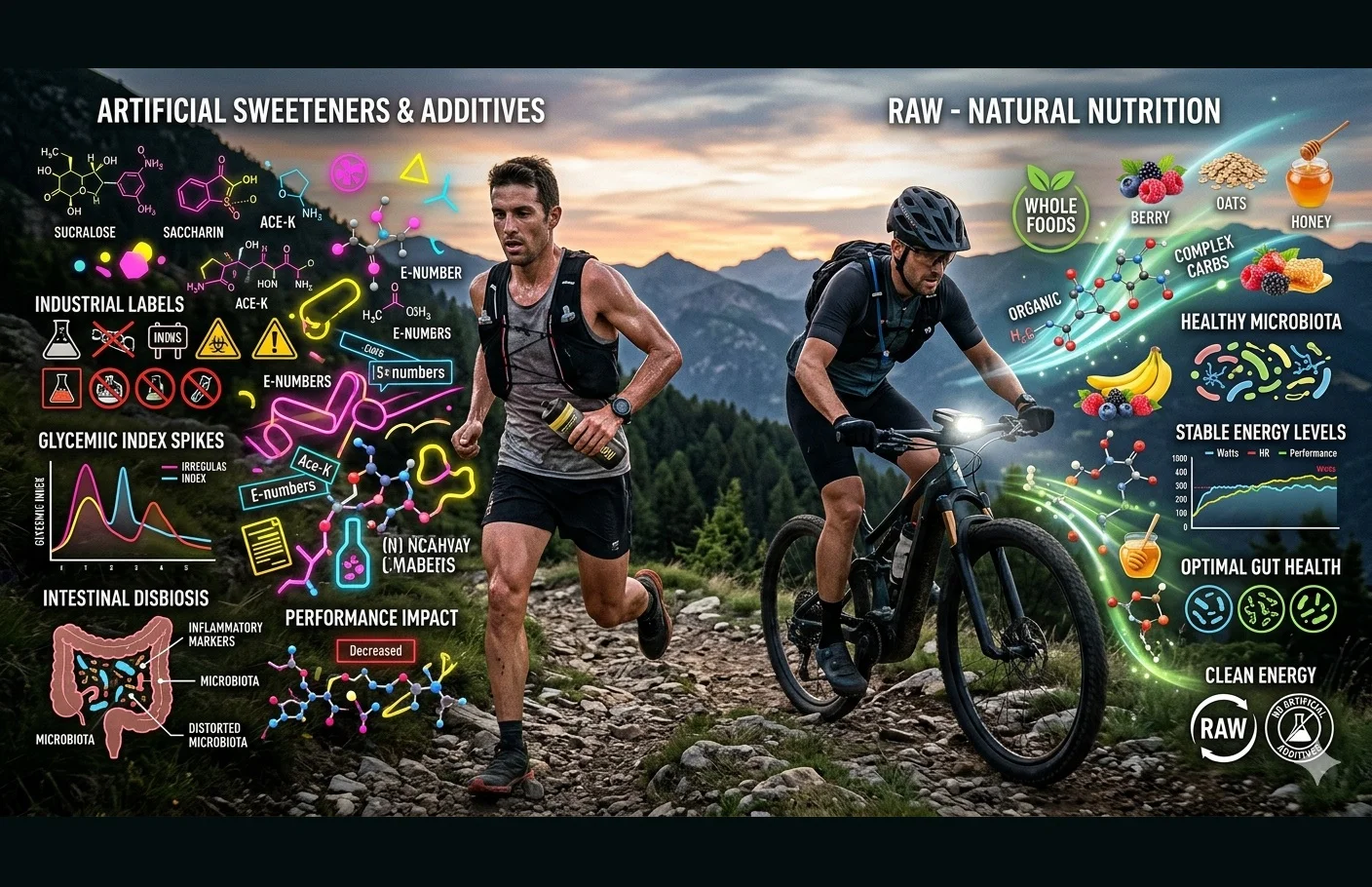 Impacto metabólico de los edulcorantes en el rendimiento de los ciclistas