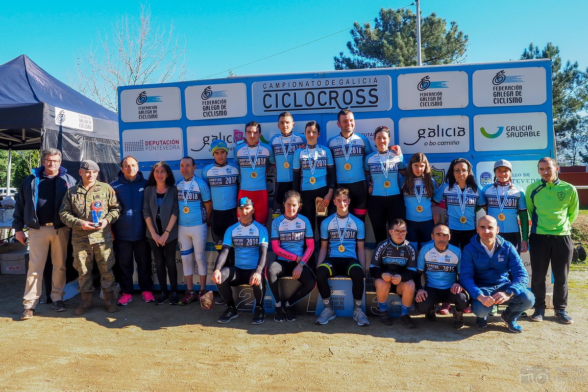 Iván Feijoo (Maceda) e Irene Trabazo campeones de Galicia de ciclocross